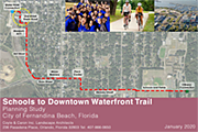 map of Schools to Downtown Trail