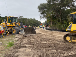 new Timucual Trail segment construction