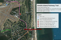 map of Amelia Island Parkway Trail