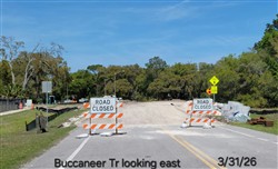 AIP Trail and road closed